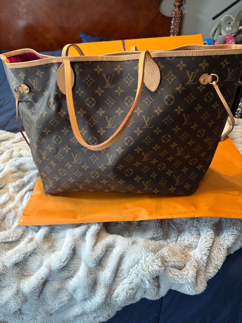 Louis Vuitton Pink and Hot Pink Interior Fabric Detail